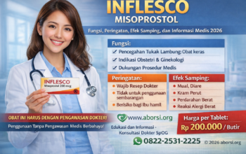 Inflesco Misoprostol Fungsi, Peringatan, Efek Samping, dan Informasi Medis 2026